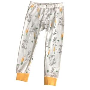 3T burt’s bee Animal Print Bunny Organic Cotton KIDS Snug Fit Pajama Bottoms